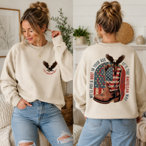 Toby Keith American Way Sweatshirt, We'll Put A Boot In Your Ass Shirt, Patriotic Country Music Gift