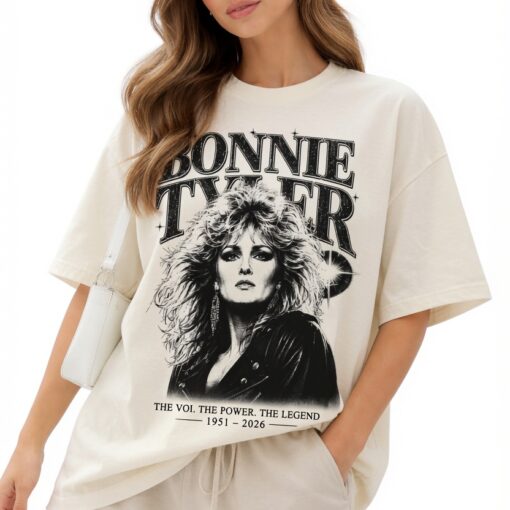 Bonnie Tyler Shirt & Sweater, Vintage 80s Music Graphic Tee, Retro Pop Rock Shirt, Music Legend Fan Gift