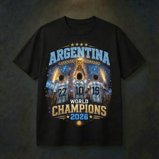 Argentina World Cup 2026 Soccer Team T-Shirt