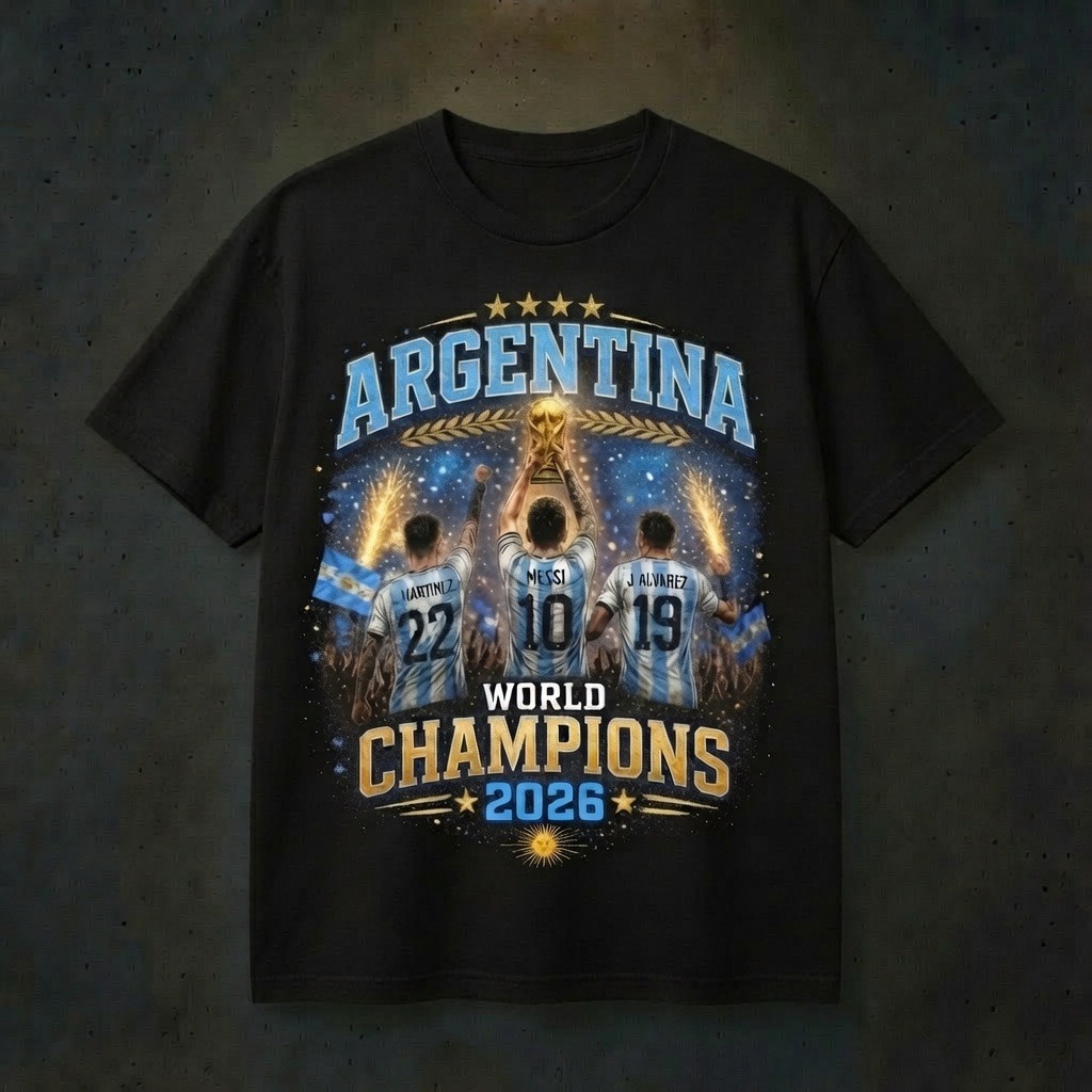 Argentina World Cup 2026 Soccer Team T-Shirt