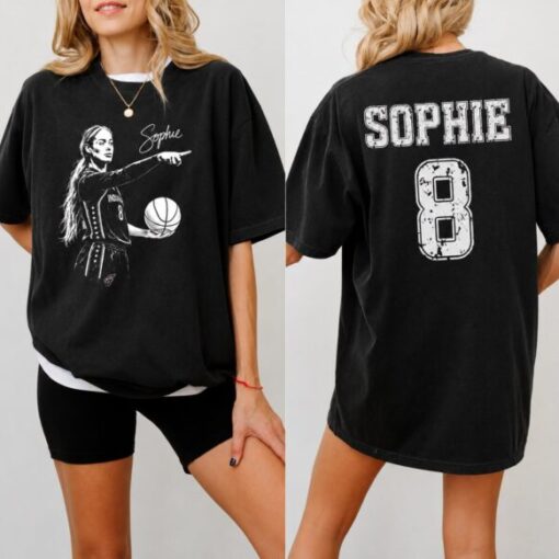 “Free Shipping” Sophie Cunningham 8 Vintage Basketball 2 sided T-Shirt